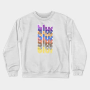 Blur Album Colours Repeating Print Crewneck Sweatshirt